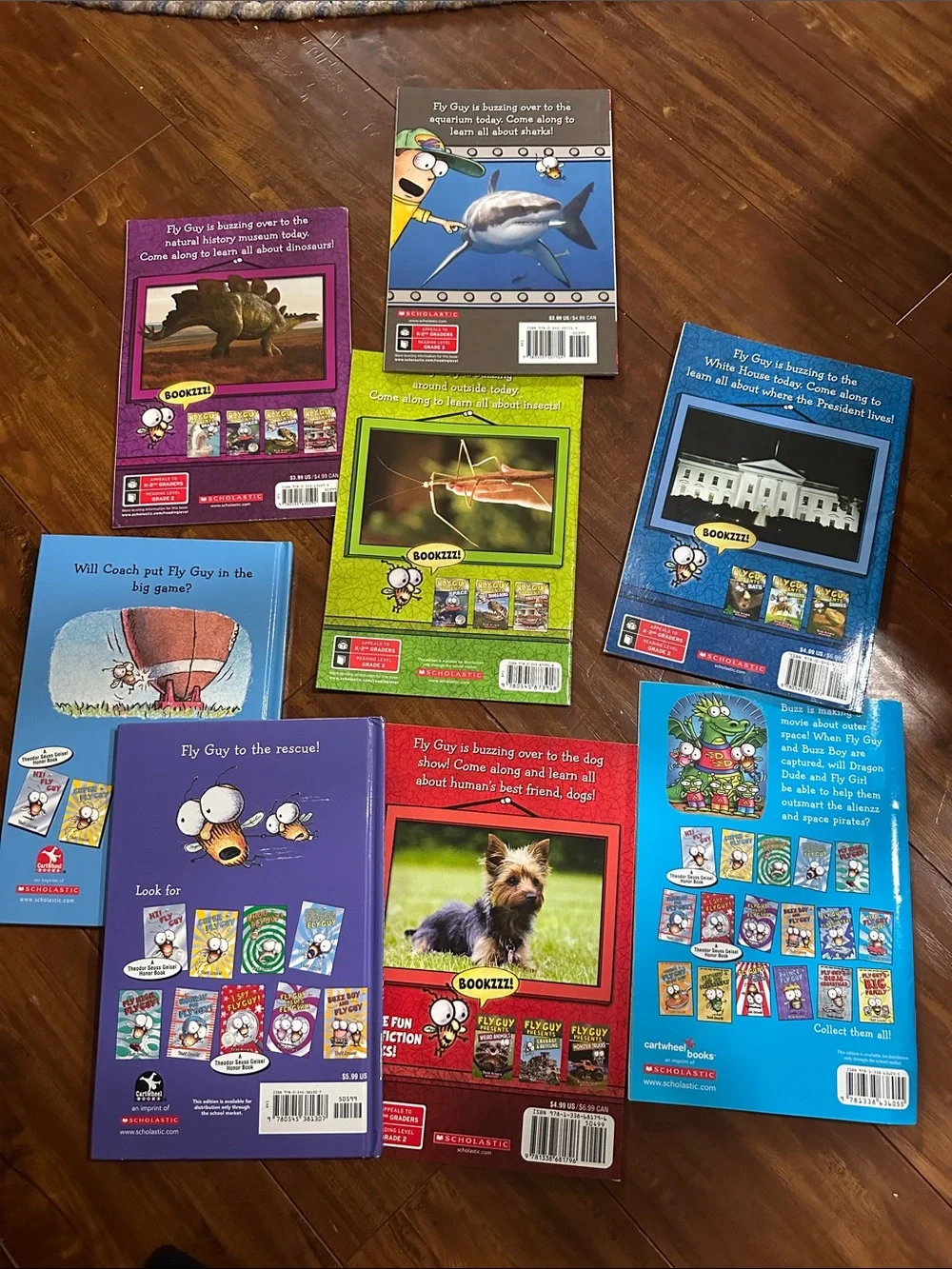 8 Fly Guy Tedd Arnold Books Scholastic Lot 2 Hardcover Level 2 Readers